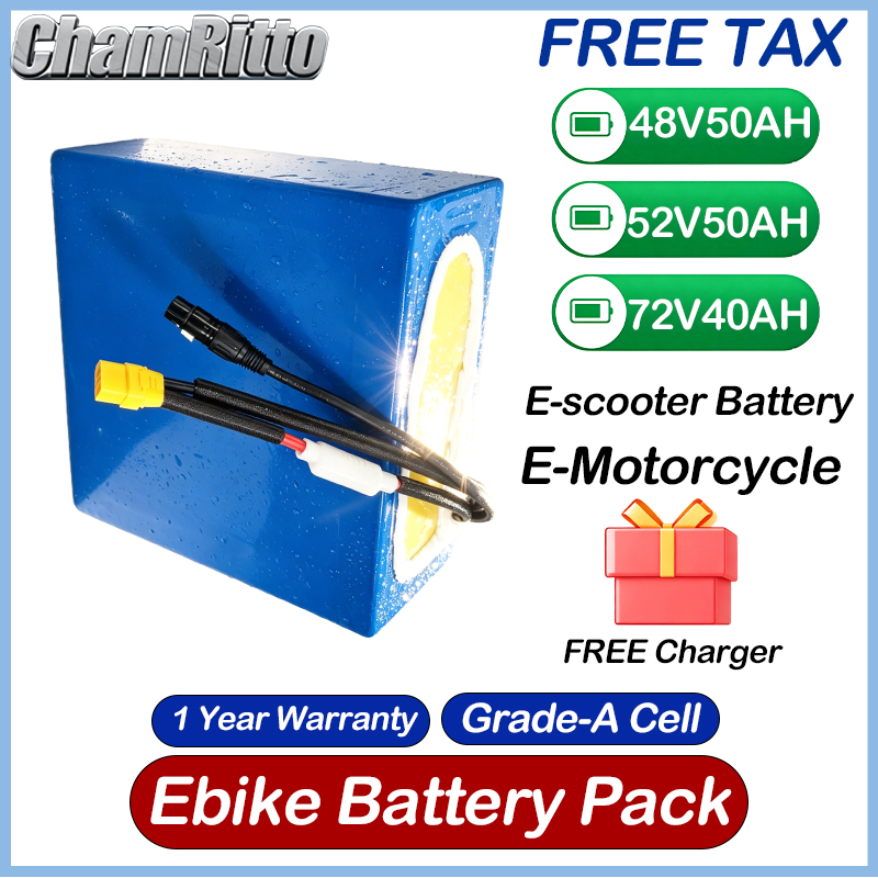 60V 50Ah Electric Scooter Battery - 48V 52V 30ah 50ah 전기 자전거